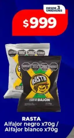 Supermayorista Vital Rasta alfajor negro oferta