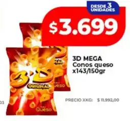 Supermayorista Vital 3D mega conos queso oferta