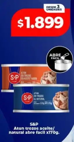 Supermayorista Vital S&P atún trozos acelte/ natural abre facil oferta