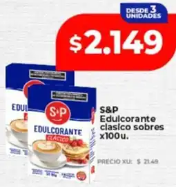 Supermayorista Vital S&P edulcorante clasico sobres oferta