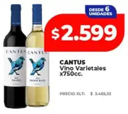 Supermayorista Vital Cantus vino varietales oferta