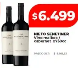 Supermayorista Vital Nieto senetiner vino malbec/ cabernet oferta