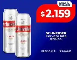 Supermayorista Vital Schneider cerveza lata oferta
