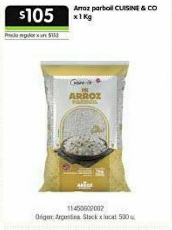 Jumbo Arroz parboil cuisine & co oferta