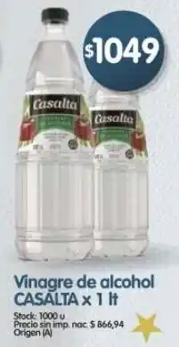 Supermercados Buenos Días Casalta vinagre de alcohol oferta