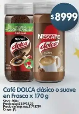 Supermercados Buenos Días Dolca café clásico o suave en frasco oferta