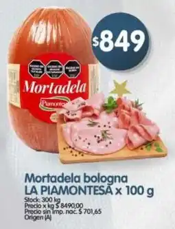 Supermercados Buenos Días La piamontesa mortadela bologna oferta