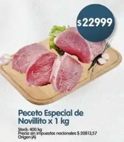 Supermercados Buenos Días Peceto especial de novillito oferta