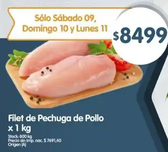 Supermercados Buenos Días Filet de pechuga de pollo oferta