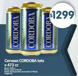 Supermercados Buenos Días Cordoba cerveza lata oferta