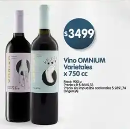 Supermercados Buenos Días Omnium vino varietales oferta