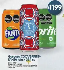 Supermercados Buenos Días Coca/sprite/- fanta gaseosa lata oferta