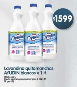 Supermercados Buenos Días Ayudín lavandina quitamanchas blancos oferta