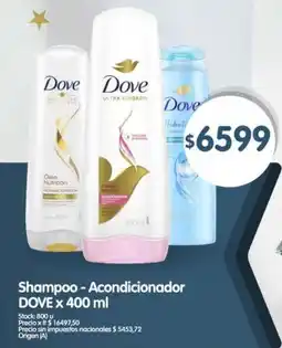 Supermercados Buenos Días Dove shampoo-acondicionador oferta