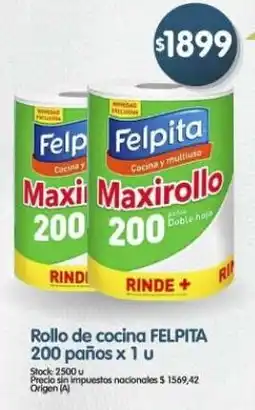 Supermercados Buenos Días Felpita rollo de cocina oferta