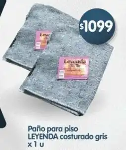 Supermercados Buenos Días Leyenda paño para piso costurado gris oferta