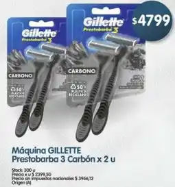 Supermercados Buenos Días Gillette máquina prestobarba oferta