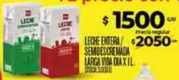Supermercados DIA Dia leche entera/ semides cremada larga vida oferta