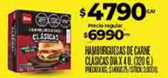 Dia hamburguesas de carne clasicas