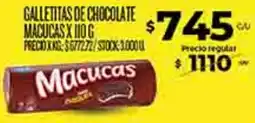 Supermercados DIA Macucas galletitas de chocolate oferta