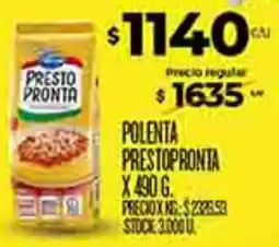 Supermercados DIA Prestopronta polenta oferta