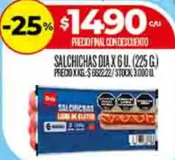 Supermercados DIA Dia salchichas oferta