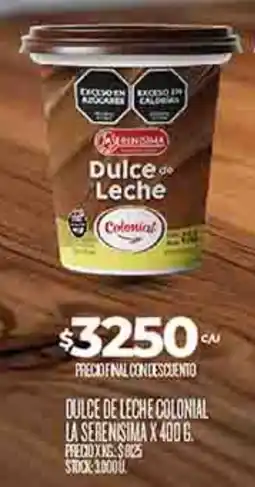Supermercados DIA La serenisima dulce de leche colonial oferta