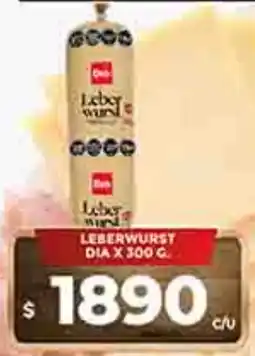 Supermercados DIA Dia leberwurst oferta