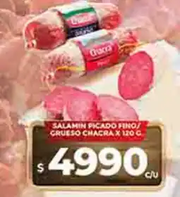 Supermercados DIA Salamin picado fino/ grueso chacra oferta
