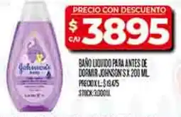 Supermercados DIA Johnson's baño liquido para antes de dormir oferta