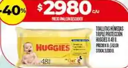 Supermercados DIA Huggies toallitas humedas triple protección oferta