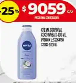 Supermercados DIA Nivea crema corporal coco oferta