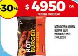 Supermercados DIA Not burger parrillera oferta