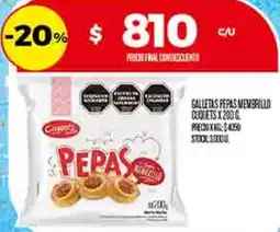 Supermercados DIA Membrillo galletas pepas cuquets oferta