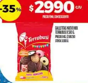 Supermercados DIA Terrabusi galletitas nuevo mix oferta
