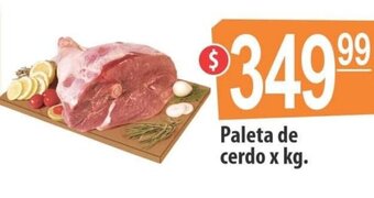 Autoservicio Capo Paleta de cerdo x kg. oferta