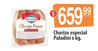 Autoservicio Capo chorizo especial Paladini x kg. oferta