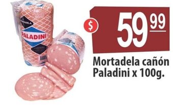 Autoservicio Capo Mortadela cañón Paladini x 100g. oferta