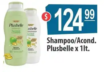 Autoservicio Capo Shampoo/Acond. Plusbelle x 1lt. oferta