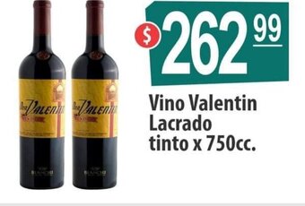 Autoservicio Capo Vino Valentin Lacrado tinto x 750cc. oferta