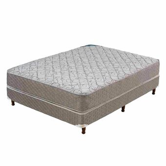 Frávega Sommier y Colchón de Resortes Piero Genova 190 x 140 cm oferta