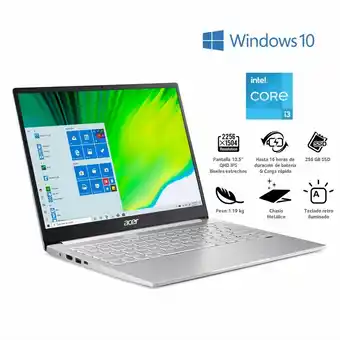 Frávega Notebook Acer 13,5" Core i3 8GB 256GB SF313-53-318Z oferta