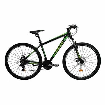 Frávega Bicicleta Mountain Bike Cuadro Aluminio Rodado 29” Nordic X3 Negro/Verde oferta