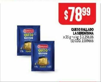 Makro Queso rallado la serenísima oferta