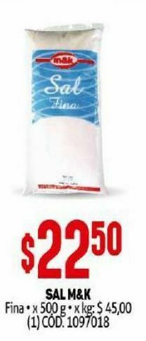 Makro Sal m&k 500g oferta