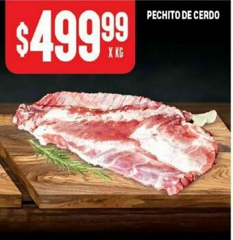 Makro Pechito de cerdo x kg oferta