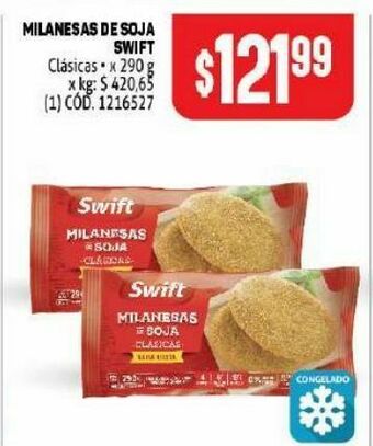 Makro Milanesas de soja swift 290g oferta