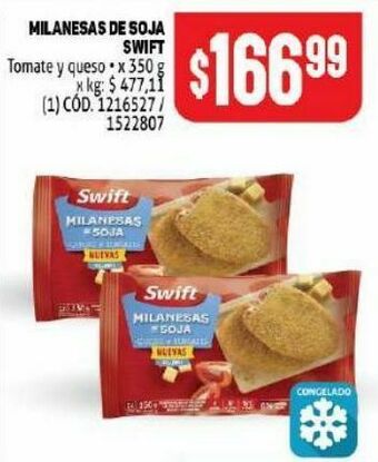 Makro Milanesas de soja swift 350g oferta