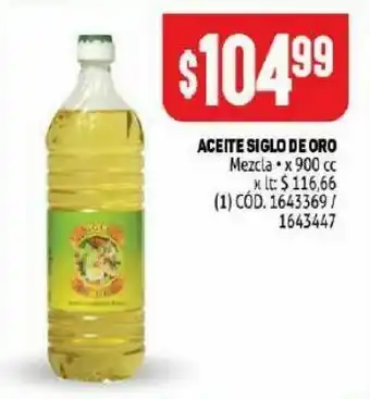 Makro Aceite siglo de oro 900cc oferta
