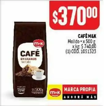Makro Cafe m&k 500g oferta